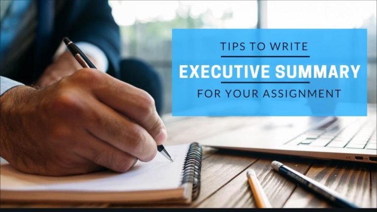 How To Write Executive Summary For Your Assignment? - Assignment Help ...