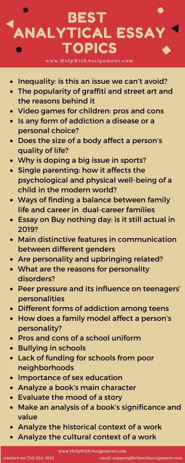 analytical history essay topics