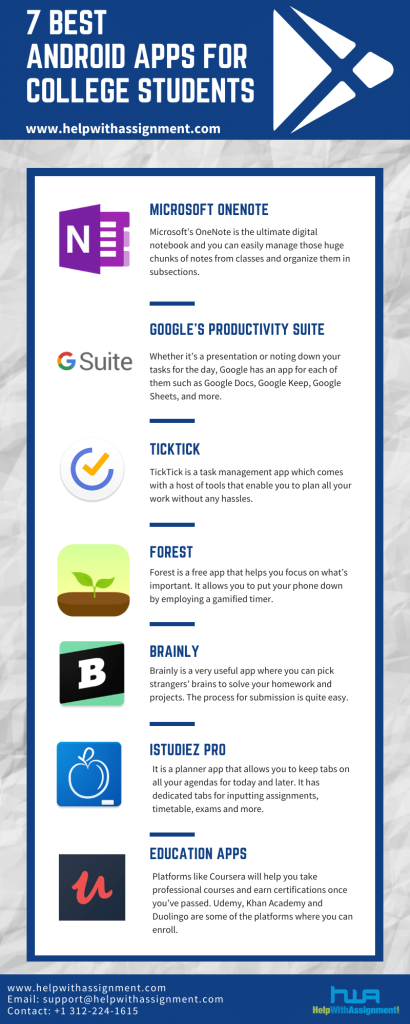 7 best android apps for college students