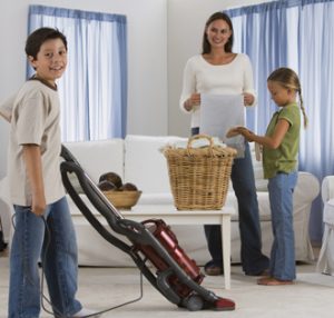 Teens Doing Chores- Mothers day