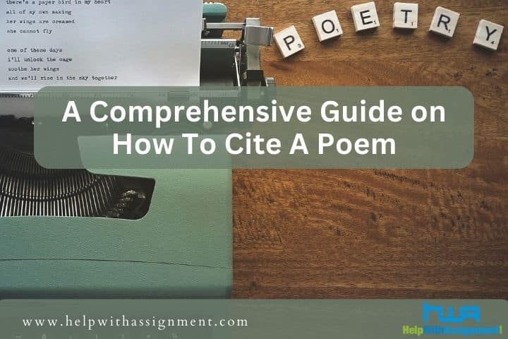 how to cite a poem