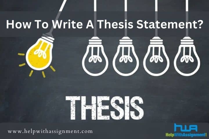 how to write a thesis statement