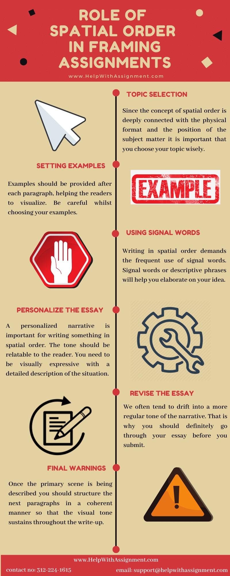 role of spatial order in framing assignments