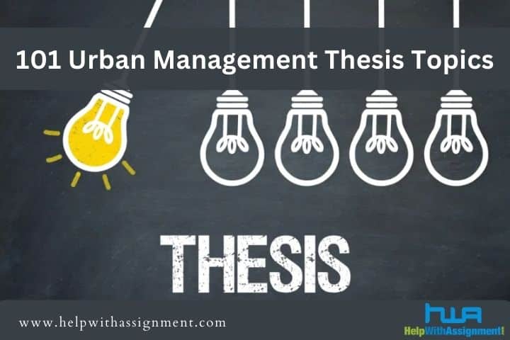 urban management thesis topics